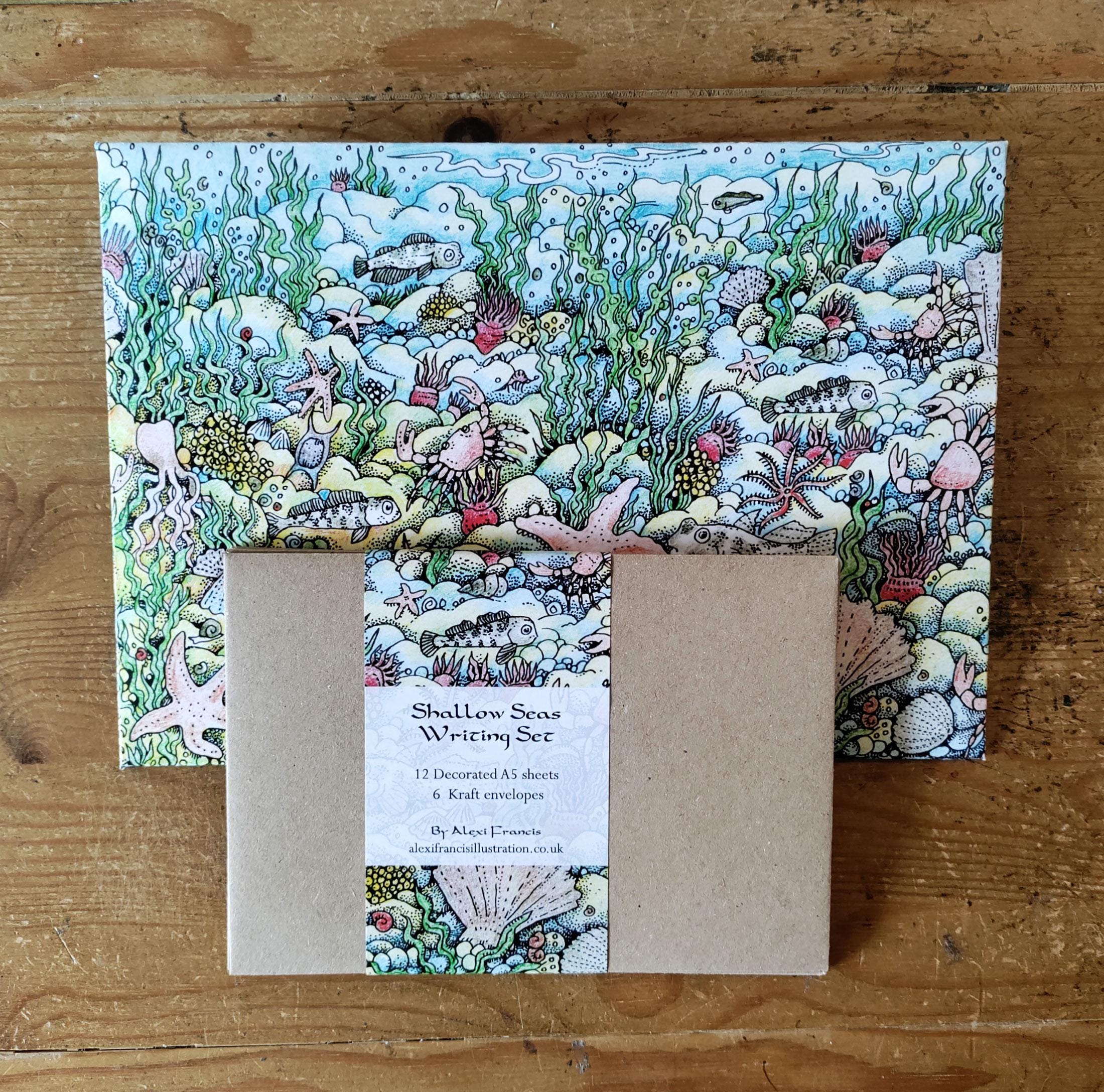 Shallow Letters Shallow Seas Letter Writing Set - Etsy