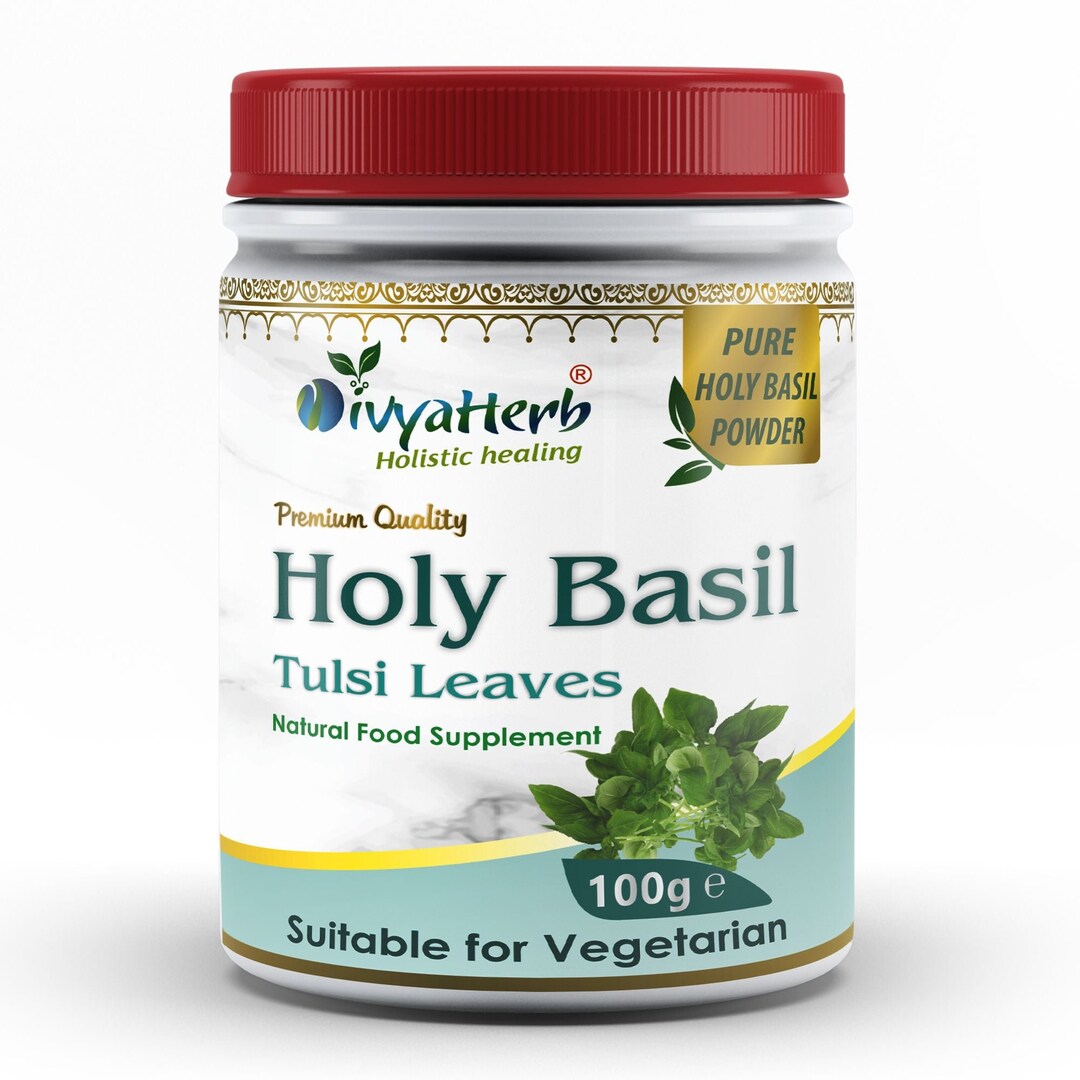 Poudre De Tulsi (Basilic Sacré) DR WAKDE'S - Pure, Crue Et Séchée, Herbe Ayurvédique Du Royaume-Uni