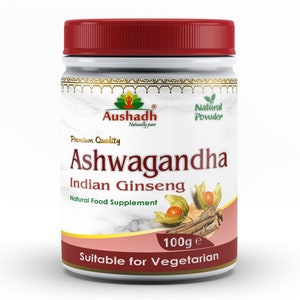 Ashwagandha-poeder: ayurvedisch kruidensupplement afbeelding 1