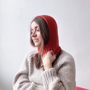 Knitting pattern Snowlike Balaclava Basic balaclava hood pattern Easy unisex balaclava pattern Simple hood balaclava pattern PDF download