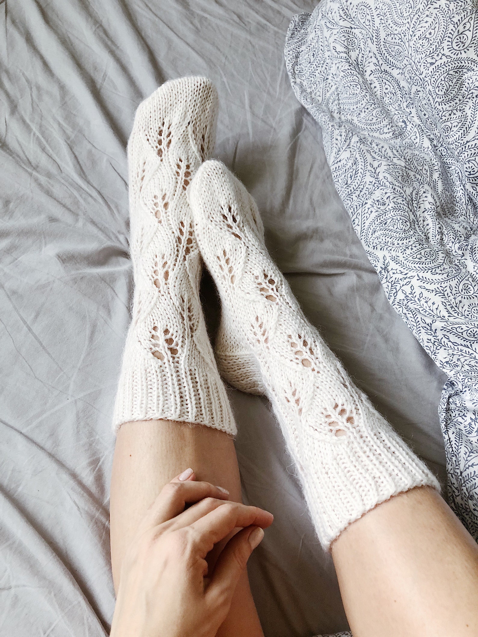 Knitted Sock Pink Wool Sock Hand Knit Socks Lace Socks Pink Etsy