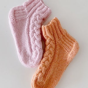 Knitting pattern Amelia Chunky Socks Cable socks pattern Easy socks pattern Thick socks pattern Women socks knitting pattern Pdf download image 10