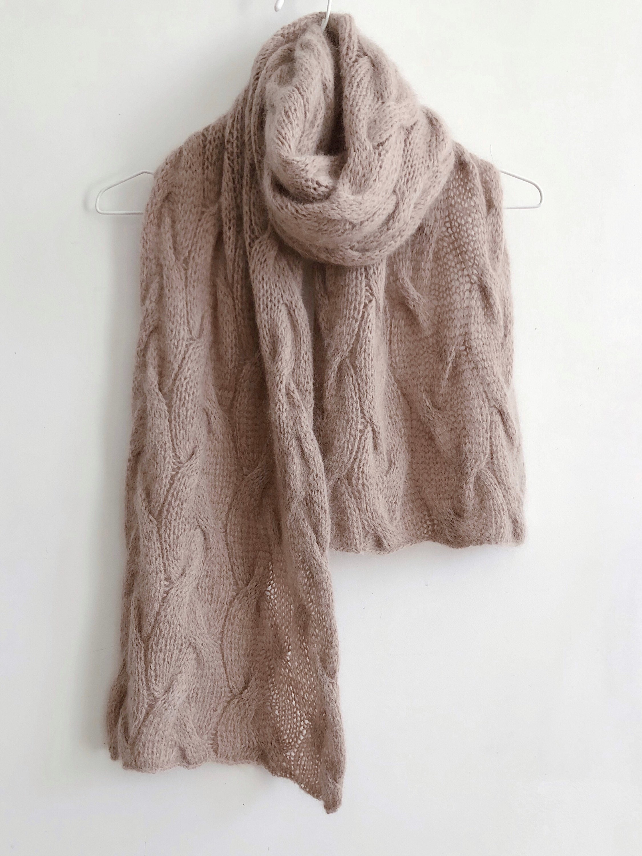 Scarf knitting pattern Women scarf Mohair scarf DIY pattern | Etsy
