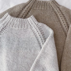 Knitting pattern Spicula Sweater Oversized sweater pattern Chunky knit sweater pattern Easy raglan sweater pattern Women sweater pdf pattern image 3
