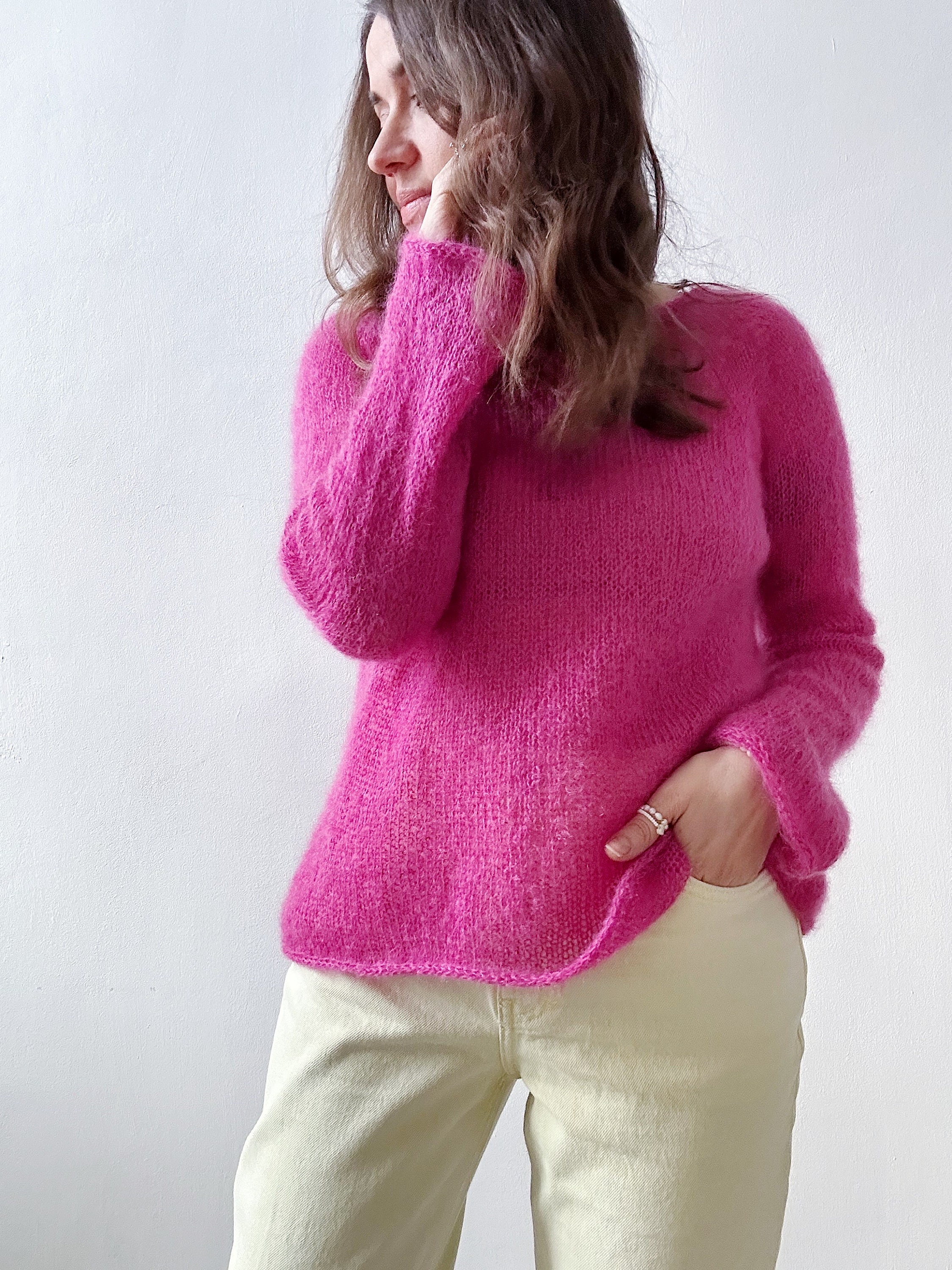 Dressy Pink Sweater Etsy