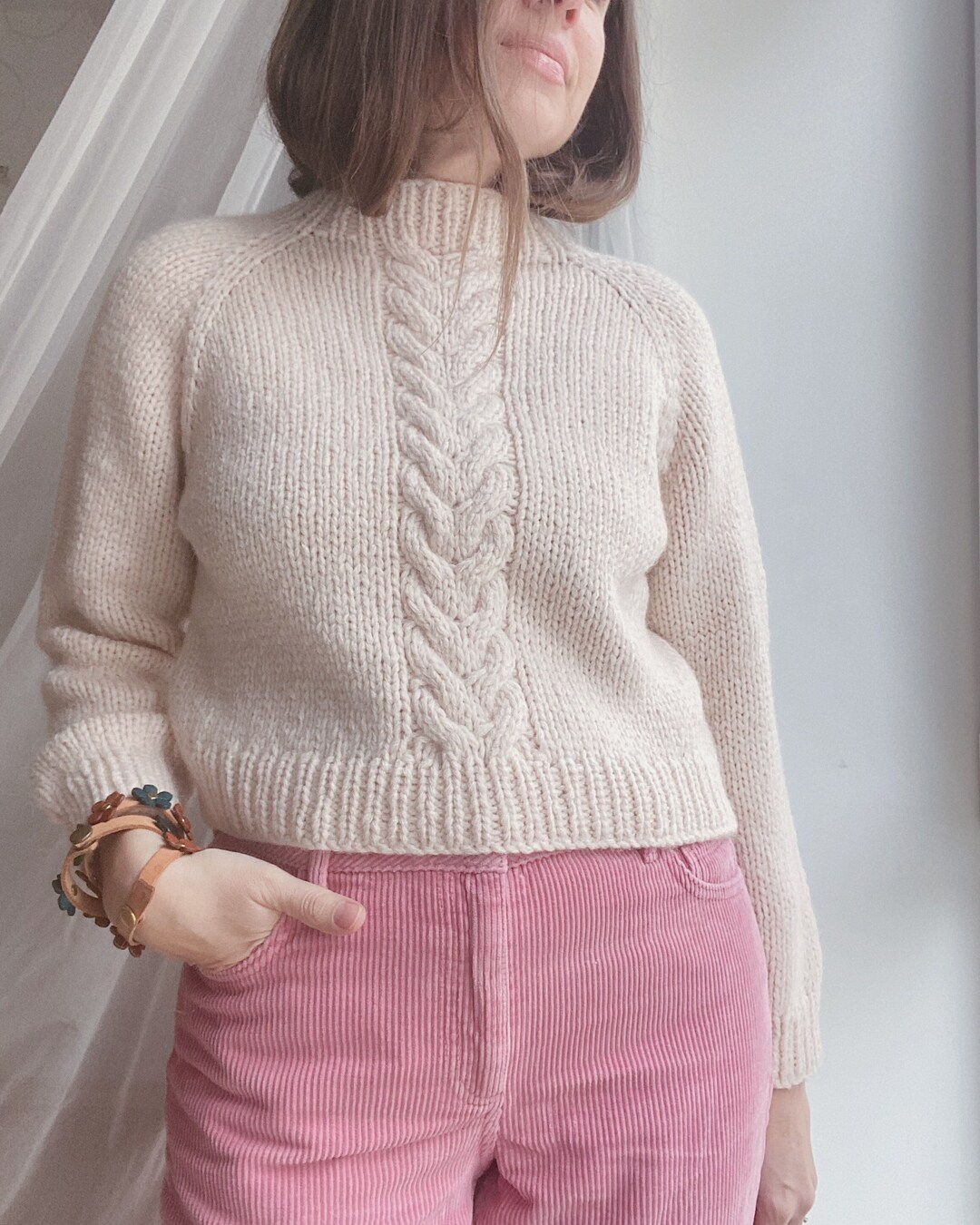 Knitting Pattern Twins Cables Sweater Chunky Knit Sweater - Etsy