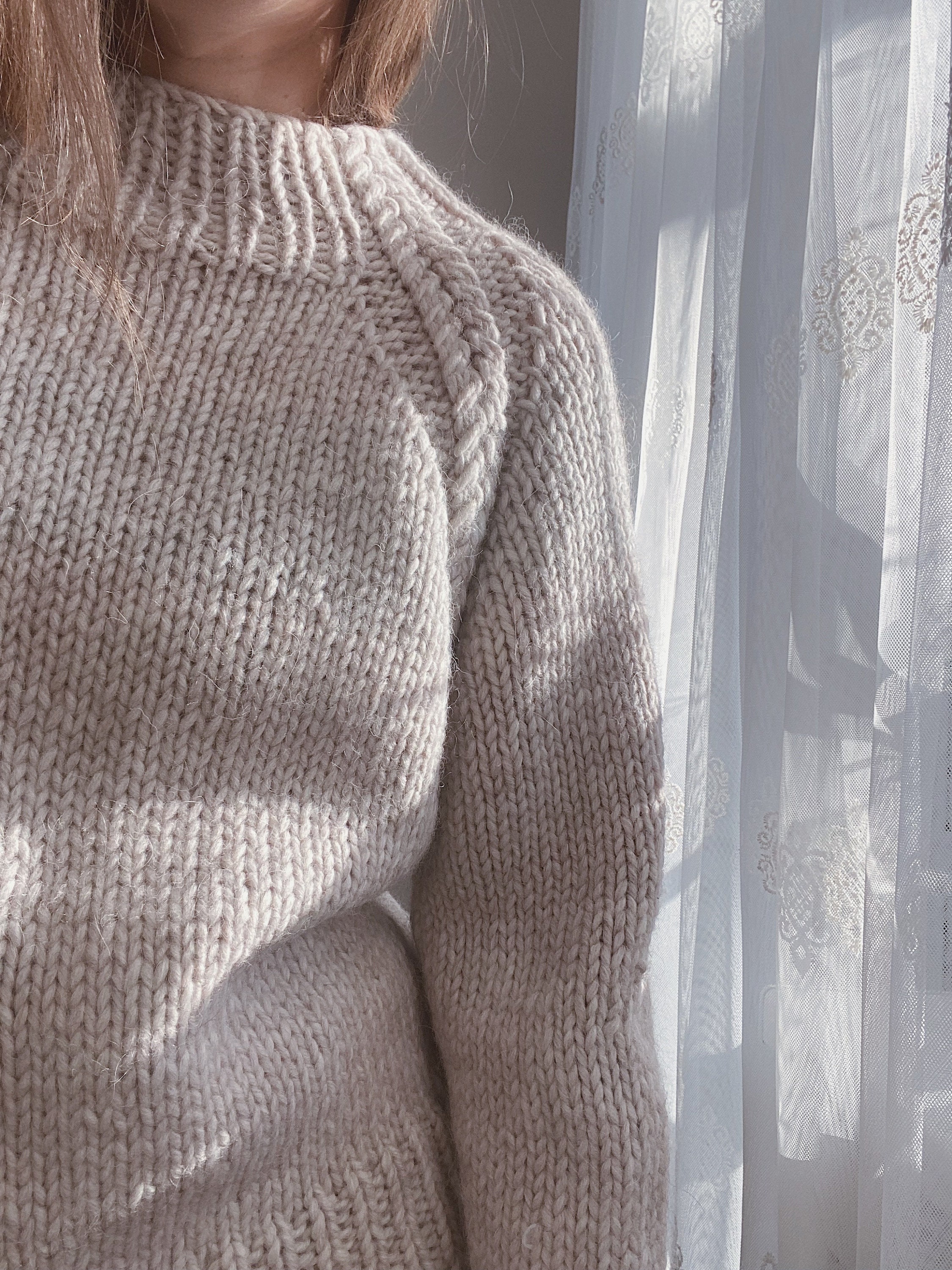 Spicula Sweater Knitting Pattern: Chunky Oversized Raglan