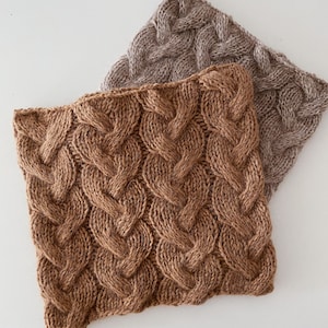 Cowl knitting  PATTERN Easy cowl pdf pattern Cabled snood pattern Knitting cowl pattern Alpaca cowl pattern Simple cowl knitting pattern