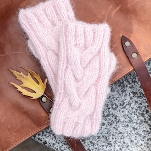 PDF knitting PATTERN 2-in-1 Women fingerless mittens pattern Fingerless mittens pattern Easy mittens pattern Mittens easy knitting pattern