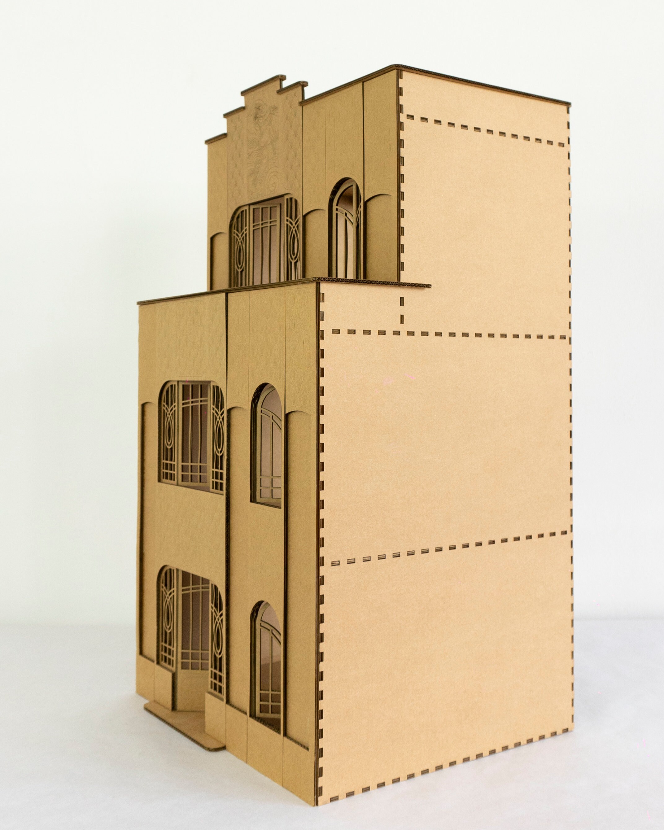 Cardboard Art Deco Building for Toy Decoration - Etsy