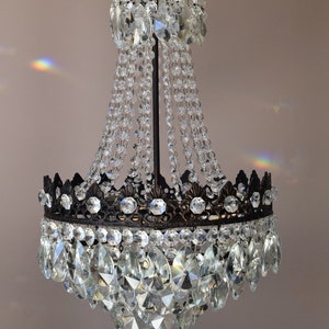 Antieke/vintage kristallen kroonluchter voor thuis Interieur en decor, lamp Franse stijl, plafondverlichting, lamp, hanger, GRATIS EXPRESS VERZENDING
