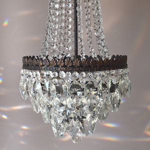 Antique Empire Style Vintage Crystal Chandelier, Wedding Cake Bridal Crystal Lamp Home Lighting Lamp, Gift pendant  FREE SHIPPING Worldwide