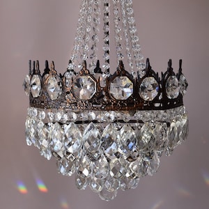 Antieke / Empire-stijl vintage kristallen kroonluchter, bruiloft kristallen lamp binnenplafondverlichting, hanger GRATIS EXPRESS VERZENDING Wereldwijd