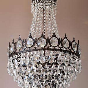 Antique French Style chandelier vintage Crystal Handmade Pendant Home living indoor Brass lamp Ceiling Hallway dining kitchen bar Lighting