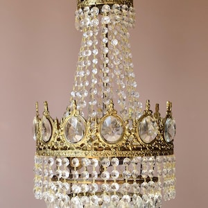 Sale Vintage crystal chandelier Antique Crystal Chandelier French style Handmade Crystal Pendant Home interior lamp Ceiling Hall Lighting