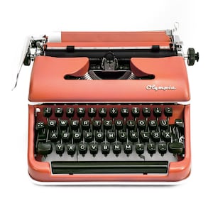 Typewriter Working, Olympia Typewriter Vintage, Typewriter Olympia SM2, Manual Typewriter, Antique Typewriter, Unique Gift for Writer