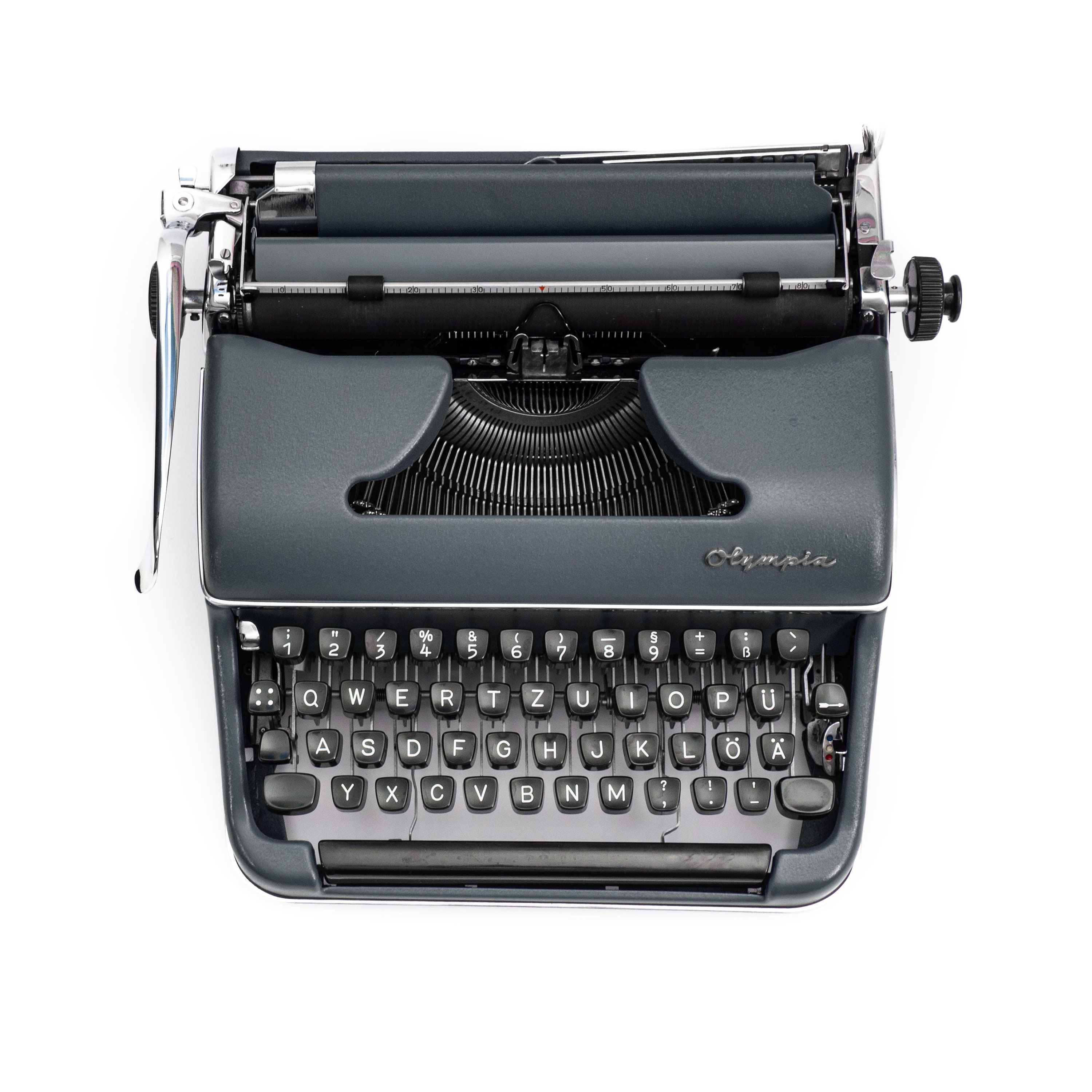 Working Typewriter Olympia SM2, Olympia Typewriter Gray, Manual
