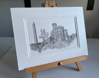 Governor's House - Original Sketch, Edinburgh Royal Mile, Drawing, Scotland, Artwork