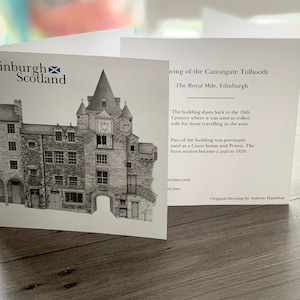 Tolbooth, The Royal Mile, Edinburgh - Gevouwen kaart