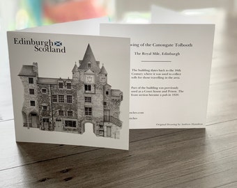 Tolbooth, The Royal Mile, Edinburgh - Folded Card