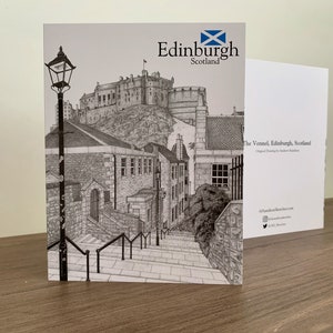 Folded CARD, The Vennel, Edinburgh, Schotland