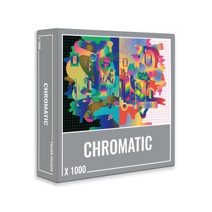 Chromatic – Colourful 1000-Piece Puzzle for Adults with a Psychedelic Design, by Cloudberries