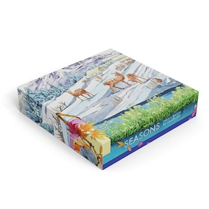 Seasons Jigsaw Puzzle, 1000 Piece Jigsaw Puzzles for Adults, Small Batch Puzzles by Cloudberries, Cool Modern Puzzles