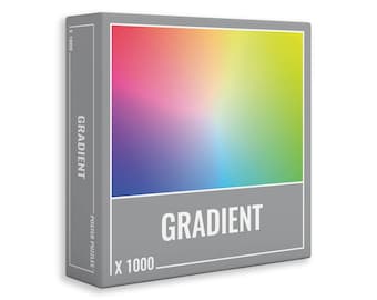 Gradient 1000 Piece Jigsaw Puzzle for Adults by Cloudberries.  Made in Europe by Cloudberries.