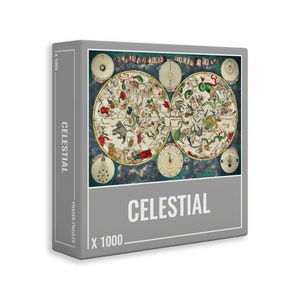 Celestial Star Map Puzzle – Premium, 1000-piece Jigsaw Puzzle for Adults.  Made in Europe.