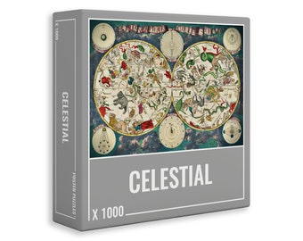 Celestial Jigsaw Puzzle, 1000 Piece Jigsaw Puzzle for Adults, Star Map Puzzle, Night Sky Puzzle, Astrology Gifts, Star Sign Puzzle