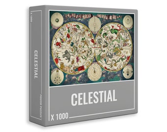 Celestial Star Map Puzzle – Premium, 1000-piece Jigsaw Puzzle for Adults.  Made in Europe.