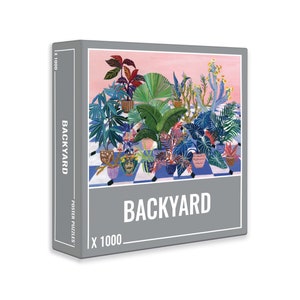 Backyard – Beautiful 1000-Piece Jigsaw for Adults with a Garden Theme, by Cloudberries.  Made in Europe.