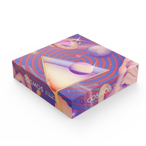 Cosmos - Puzzle de 1000 pièces à découpes aléatoires pour adultes, puzzles en petites séries par Cloudberries, puzzle psychédélique avec des planètes et des formes