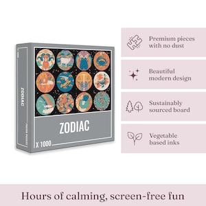 Cloudberries Zodiac Puzzle, 1000 Piece Jigsaw Puzzles for Adults, Zodiac Puzzle, Horoscope Puzzle, Modern Jigsaw Puzzles, Puzzle 1000 Pieces image 3