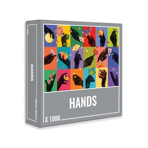 Cloudberries Hands Puzzle - Premium, 1000-Piece Jigsaw Puzzle for Adults, featuring Fruit, Flowers, Insects and Vibrant Colour Blocks