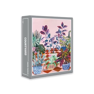 Courtyard - Casse-tête de jardin haut de gamme de 500 pièces pour adultes avec des plantes d&#39;intérieur et des vases magnifiquement peints
