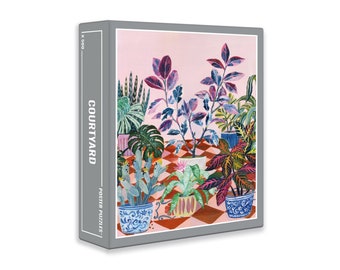 Courtyard – Premium 500-Piece Garden Puzzle for Adults with Beautifully Painted Houseplants and Vases