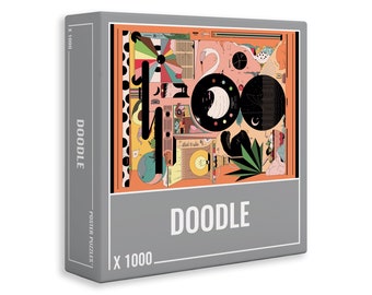Doodle – Premium, Colourful 1000 Piece Jigsaw Puzzle for Adults. Made in Europe by Cloudberries. One Tree Planted for Every Puzzle Sold.