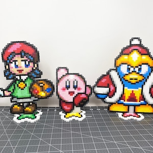 Conjunto de sprites de cuentas Kirby Perler