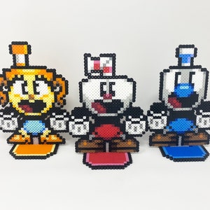 Cuphead Perler Bead Sprite Set