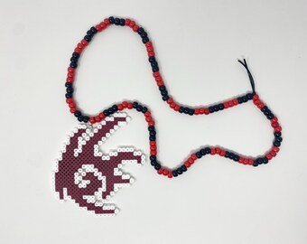 Shadow the Hedgehog Symbol Perler Bead Necklace