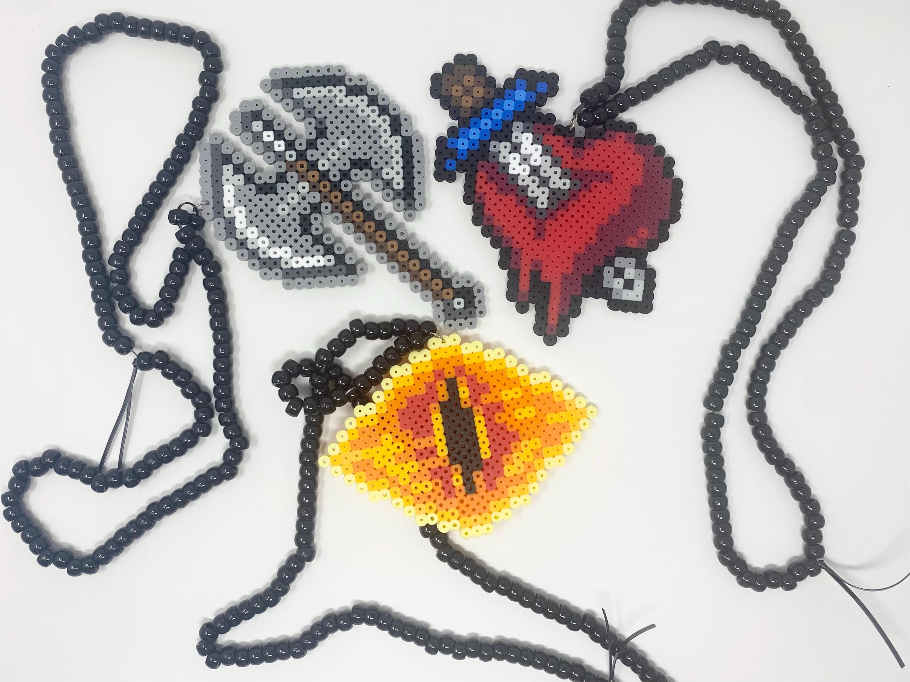 Custom Eye of Sauron and Ren Faire Perler Bead Necklaces - Etsy