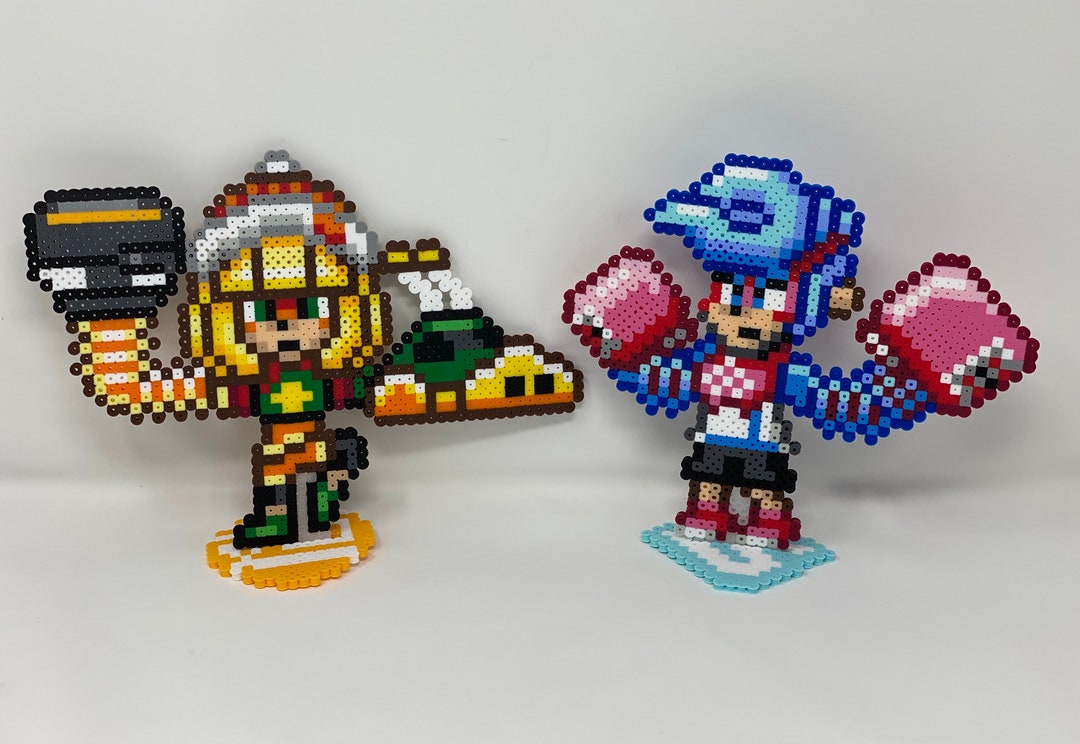 Spring Man and Min Min Perler Bead Sprites - Etsy