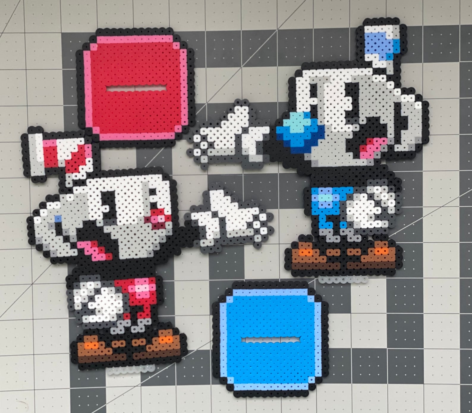 Cuphead Perler Bead Sprites Etsy Canada