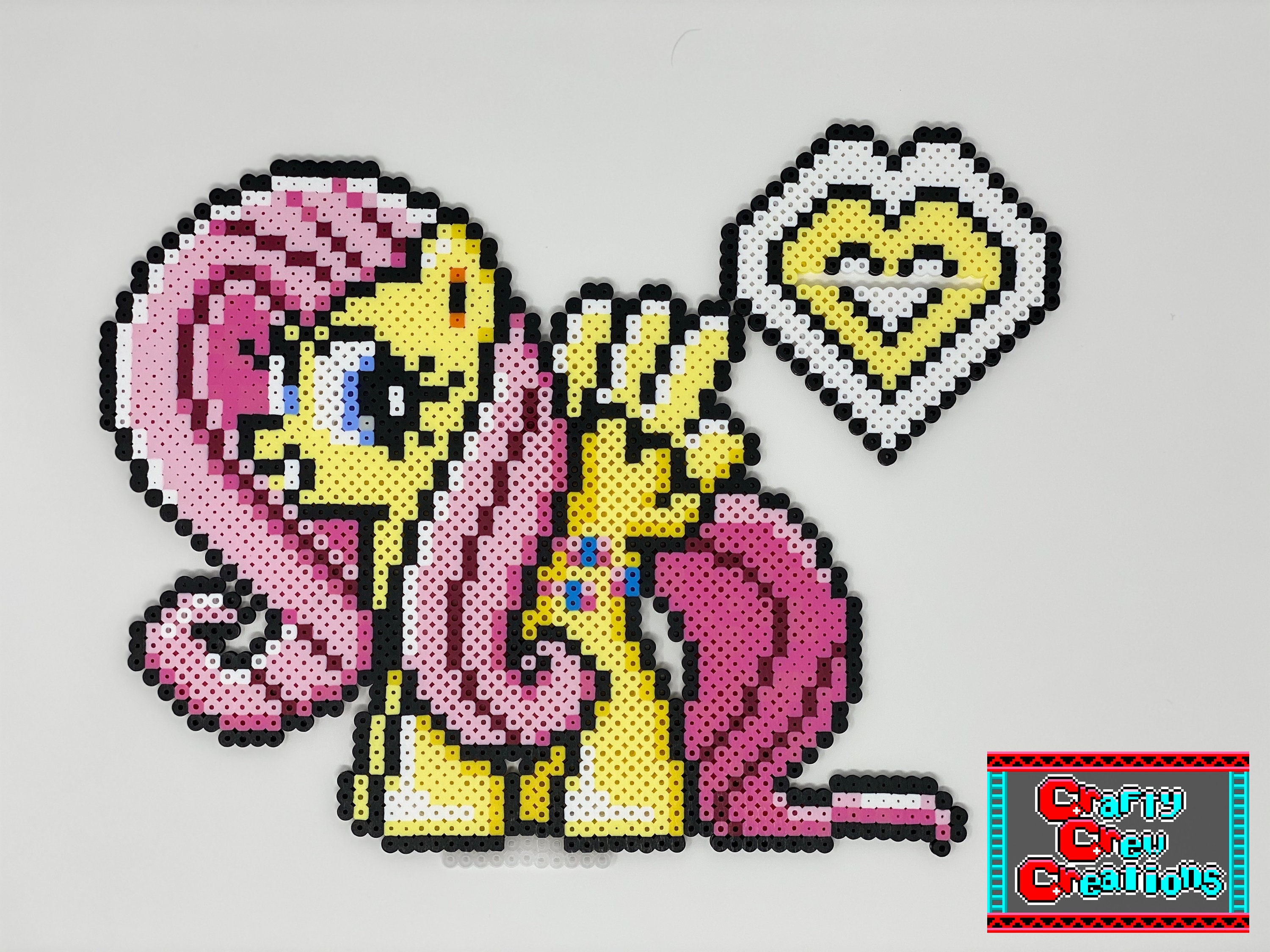 Fluttershy Perler Bead Sprite - Etsy New Zealand Fluttershy Perler Bead Sprite - Etsy New Zealand