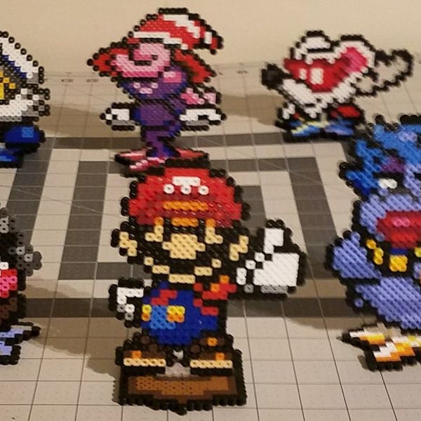 Paper Mario TTYD Perler Bead Figure Stand or Necklace