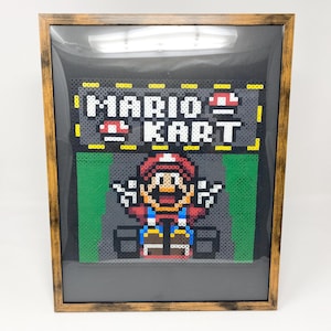 Mario Kart Perler Bead Portrait