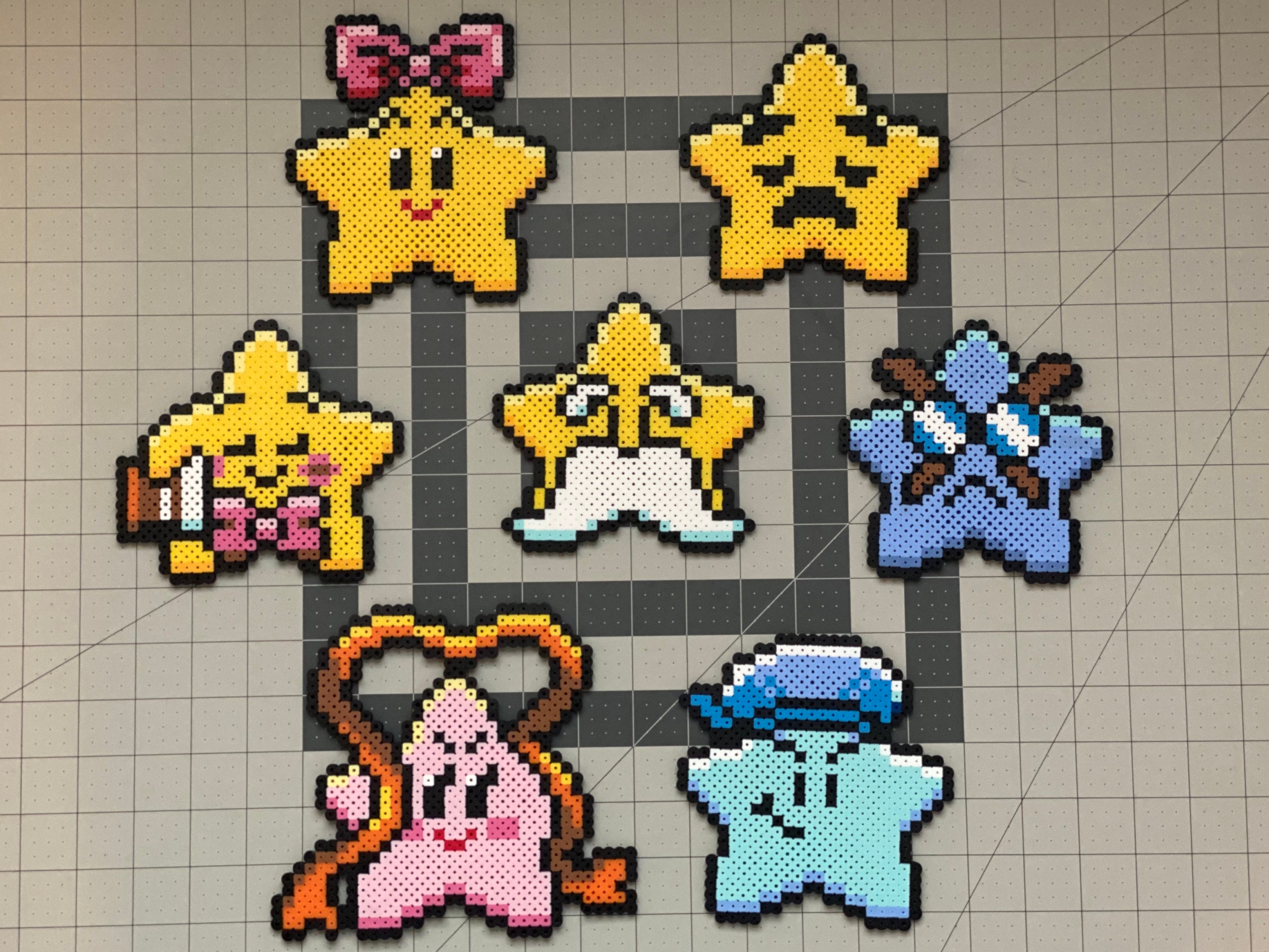 Star Character Perler Bead Sprite Ornaments - Etsy
