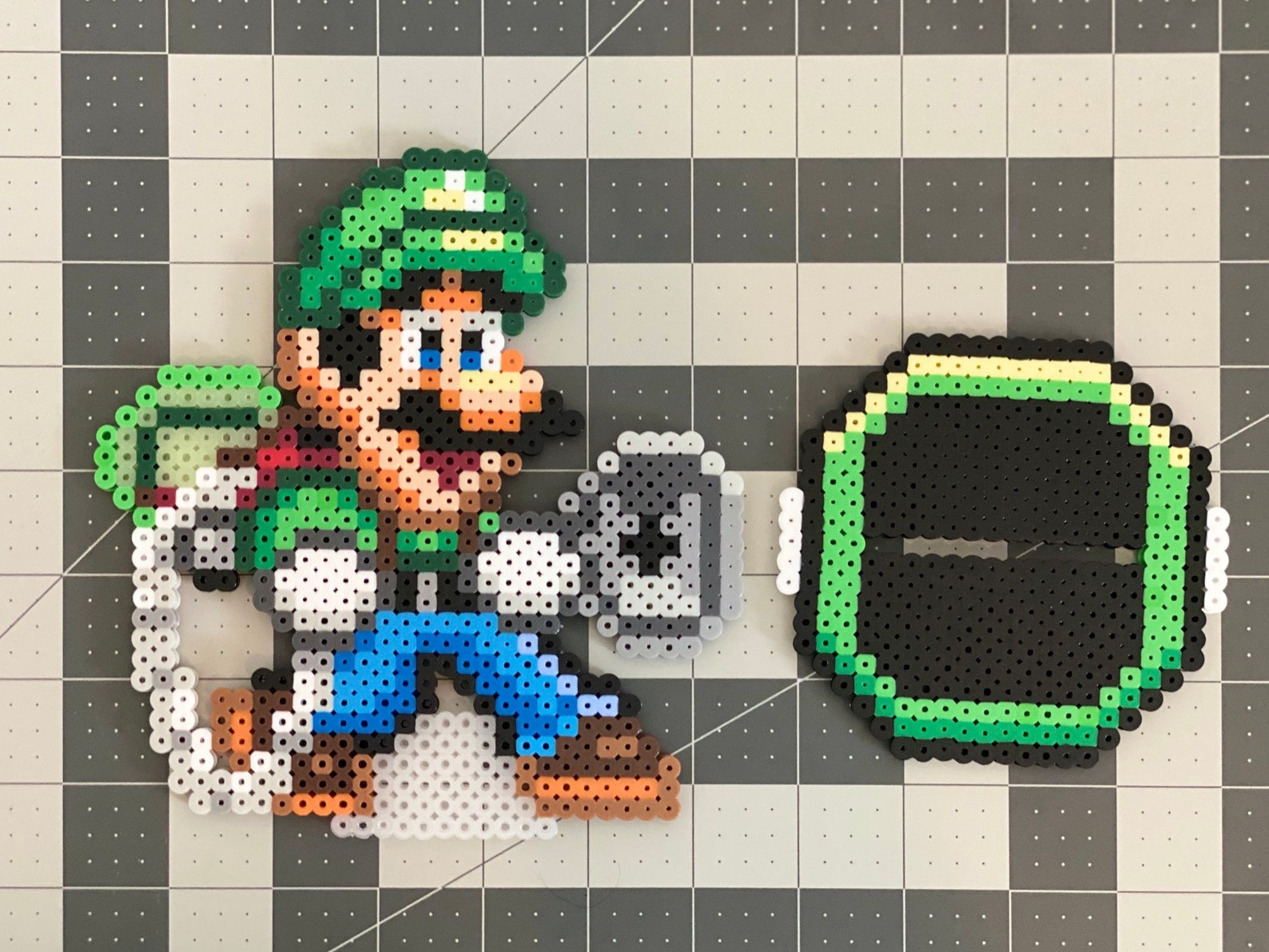 Luigi's Mansion 3 Luigi and Boss Ghosts Perler Bead Etsy