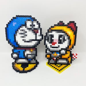 Robotic Cat Perler Bead Sprites